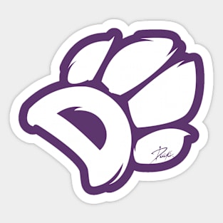 Daiki - "D" Paw Sticker